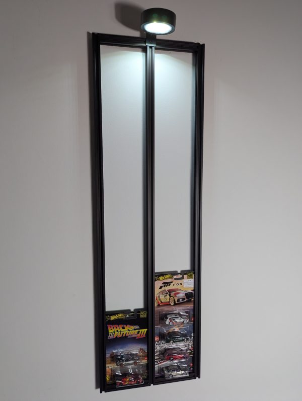 Półka na Hot Wheels Ramka Ekspozytor Na Karty Premium z dodatkowym LED