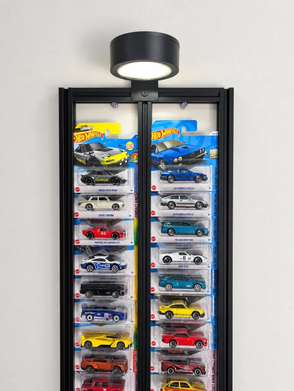 Ramka Kompatybilna z Modelami HotWheels z Dodatkowym LED 44 miejsca