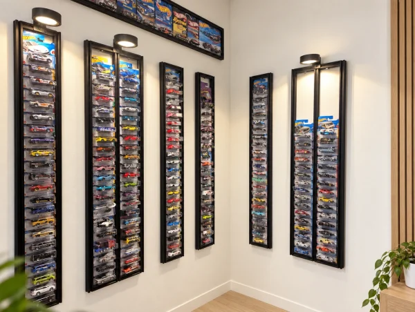 Ramka Kompatybilna z Modelami HotWheels z Dodatkowym LED 44 miejsca